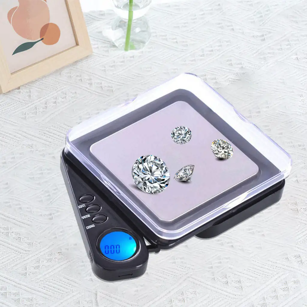 

Electronic Jewelry Scale Battery LCD LED Backlit Mini Large Weighing Range