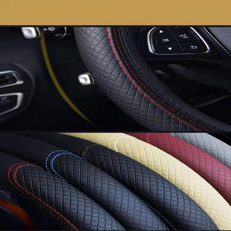 Чехол для руля 37 38 аксессуары салона автомобиля двойной круглый чехол без