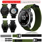 Ремешок нейлоновый для смарт-часов Garmin Fenix 6 6S 6X Pro 5 5X 5S Plus 3 HR