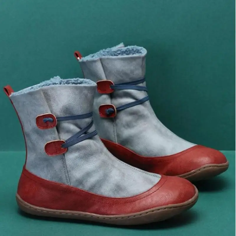 

2021 New Women's Boots New Winter Warm Short Plush Boots Women's Shoes