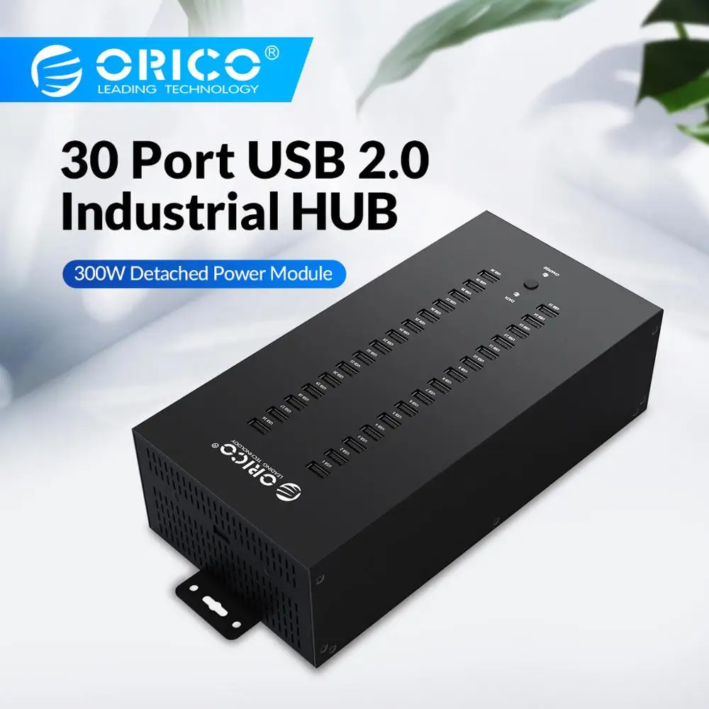 ORICO 30 портов промышленный USB2.0 концентратор устройство для чтения карт SD TF u-диск тест данных Пакетная копия-черный