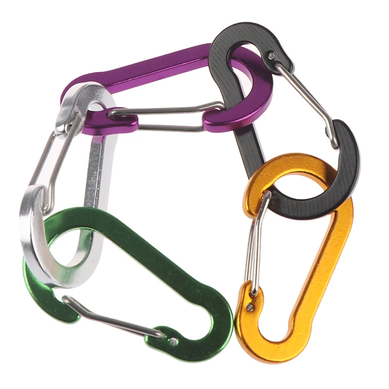 5 шт./компл. Спорт на открытом воздухе карабин для безопасности кемпинга Пряжка