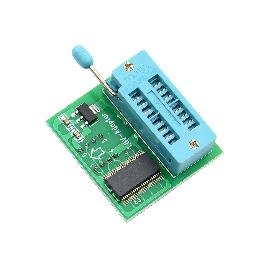 1.8V adapter for motherboard SPI Flash SOP8 DIP8 W25 MX25 use on programmers TL866CS TL866A EZP CH341 |