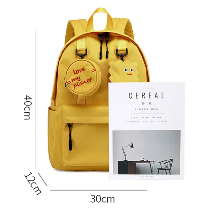 

2020 New Student's Japanese And Korean Style Leisure School Bags Cute Style Fashionable Backpacks Large Capacity Travel Backpack