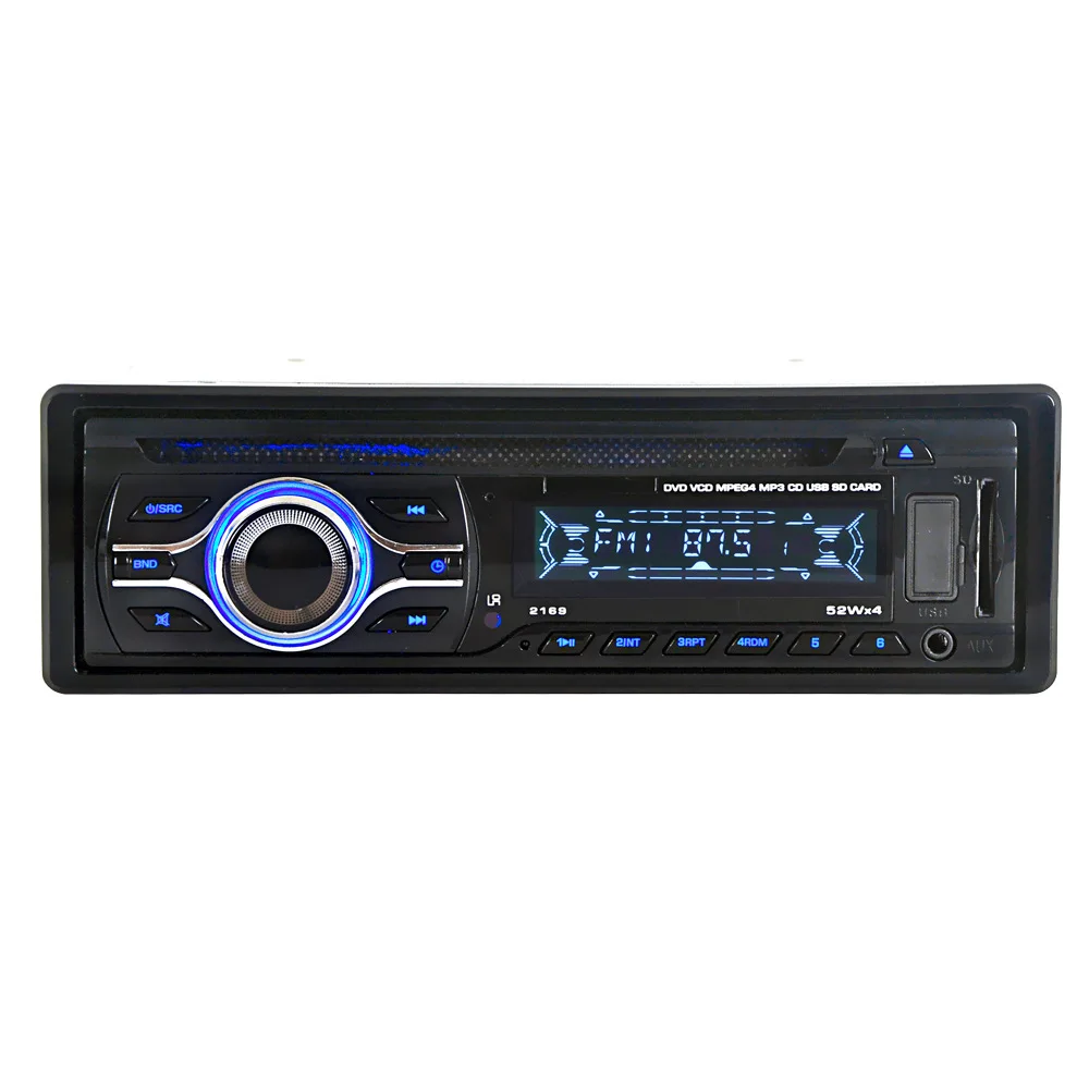 12 В DC автомобильный CD dvd AUX SD USB u-диск плеер чейнджер ЖК-дисплей 1 din стерео приемник