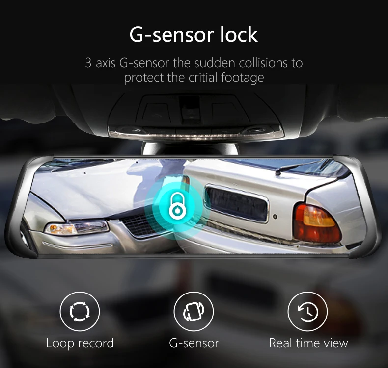 Автомобильный видеорегистратор FANSICOUK 4G ADAS, 10 дюймов, Android HD 1080 P, зеркальная камера, gps, wifi, двойной объектив, видеорегистратор, авто регистратор, камера заднего вида F800