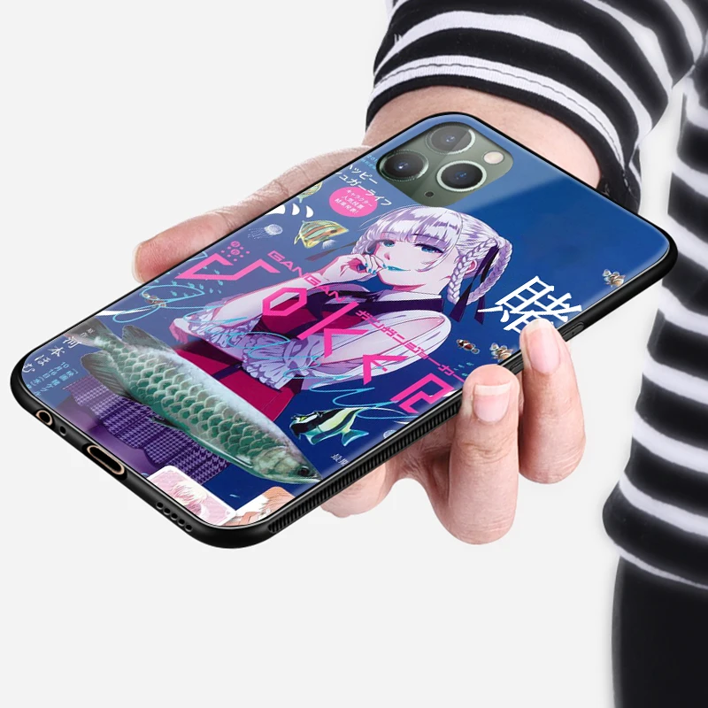momobami kirari kakegurui anime soft silicone glass phone case cover for iphone se 6 6s 7 8 plus x xr xs 11 12 mini pro max free global shipping