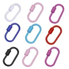 Аксессуары для изготовления ювелирных изделий сделай сам, овальные цветные застежки-цепочки с крючком, спиральные застежки сделай сам, ожерелье, браслет для женщин, ручная работа