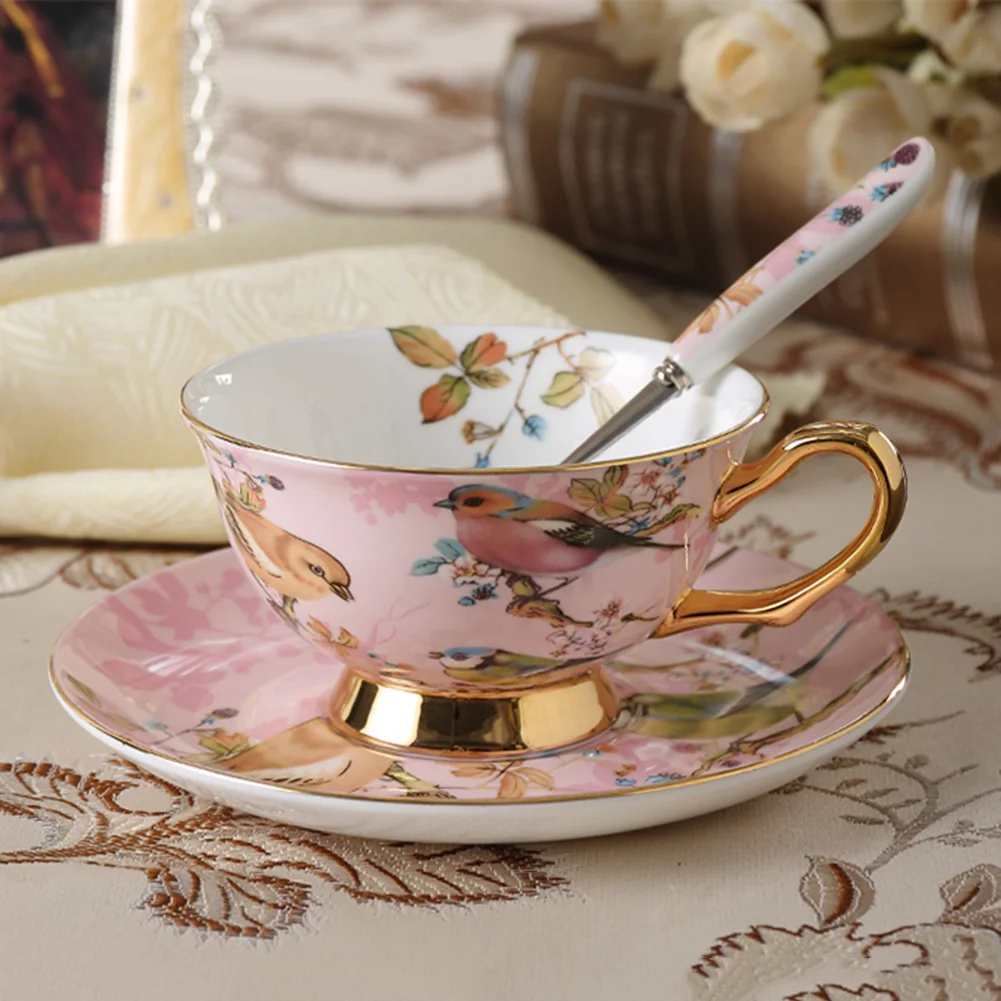 Европейский стиль с блюдцем ложка для молока кофейный набор термостойкий