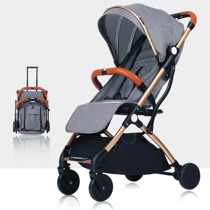 Baby Stroller Plane Lightweight Portable Travelling Pram Children Pushchair Car Trolley Folding Baby Carriage