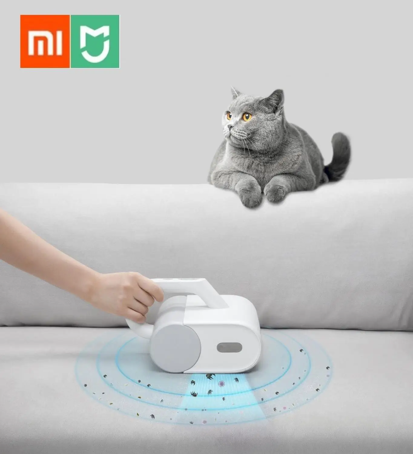 Новый беспроводной УФ пылесос Xiaomi MIJIA для удаления клещей бытовой очиститель