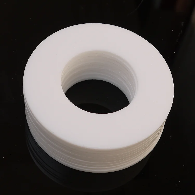 

DN250 PTFE Flat Flange Gasket ID 273mm OD 322mm Thickness 3mm O Ring Seal Spacer Oil Resistance Washer Round Shape White