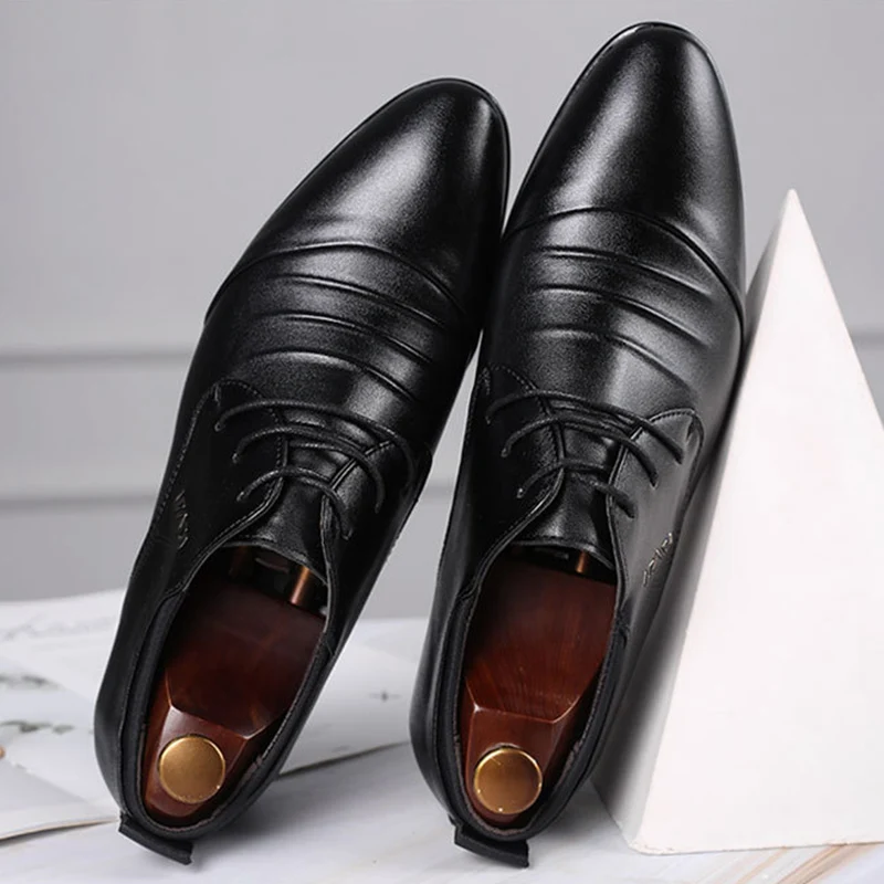 

Oxford Shoes For Men Luxury Brand Formal Shoes Men Italian Fashion Mens Office Shoes Leather Men'S Leather Wedding Shoes