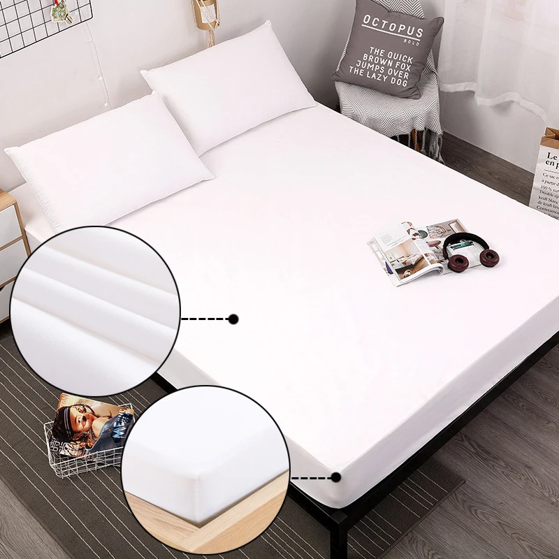 Защитный чехол для матраса с твердым покрытием кровать воздухопроницаемые