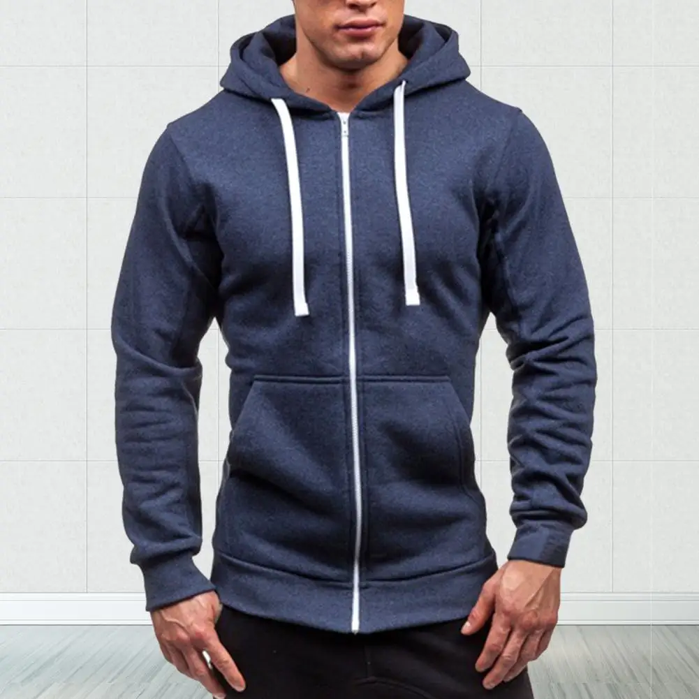 Мягкий модный однотонный Повседневный свитшот спортивный костюм мужская куртка