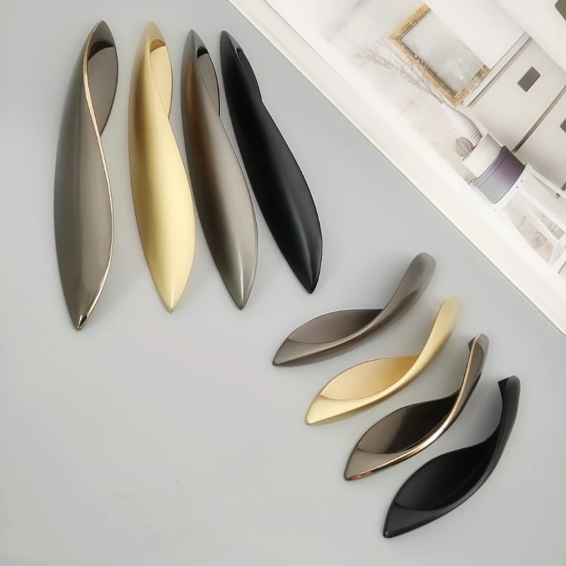 Ручка для кухни ручки шкафов и ящиков металлический цинковый сплав черный