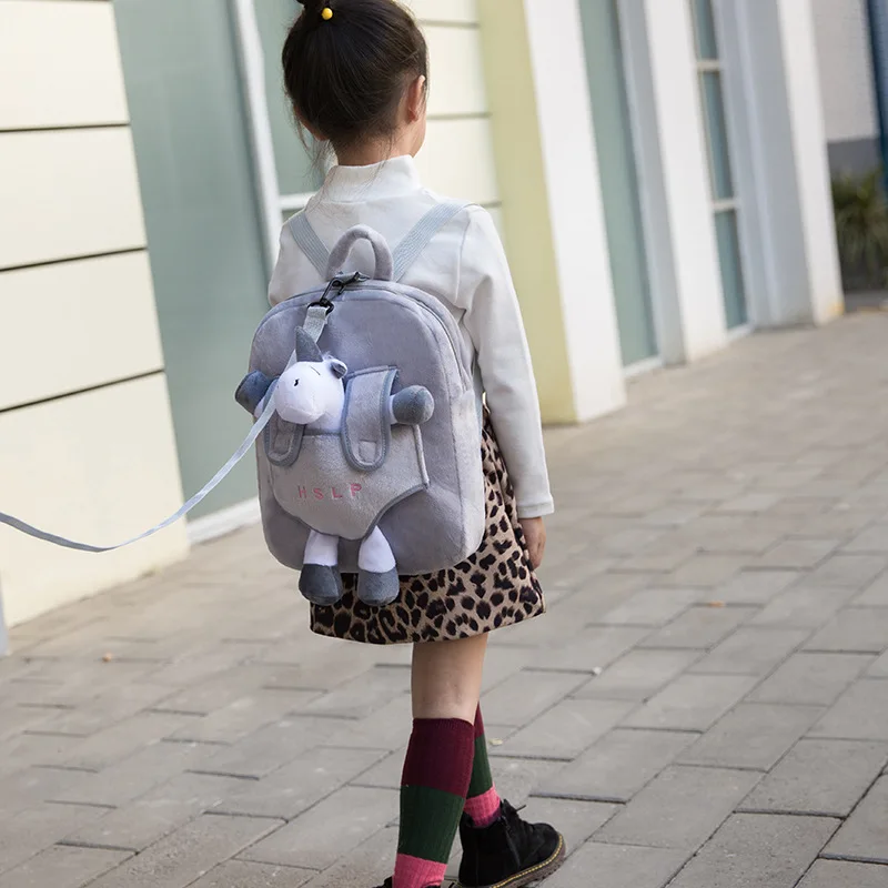 Новый 2019 Фламинго Единорог Детский рюкзак сто полиэстер съемный плюшевый |