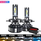 Автомобильные головные фары, светодиодные лампы H7 CSP 9005 H1 H4 светодиодный H3 H8 H11 9006 HB3 HB4 110 Вт чип CSP 6500K Автомобильные фары, противотумансветильник пы