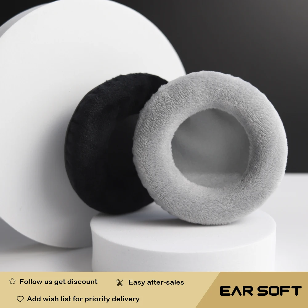 Earsoft Replacement Cushions for Superlux HD662 HD662B Headphones Cushion Velvet Ear Pads Headset Cover Earmuff Sleeve