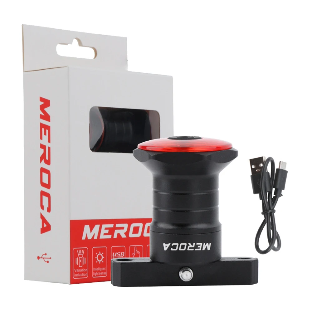 

MEROCA WR15 Bicycle Taillight Auto Start/Stop Brake Sensing Bike Light 6 Flash Modes 500mAh USB Charging Bike Tail Rear Light