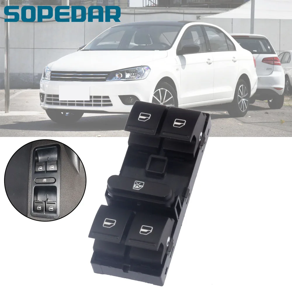 Кнопка электрического переключателя стеклоподъемника для VW Tiguan Jetta Golf MK5 MK6 Touran