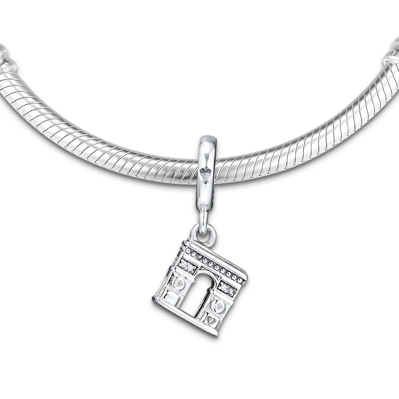 Триумфальная арка Нотр Дам Висячие подвески серебряные браслеты для женщин