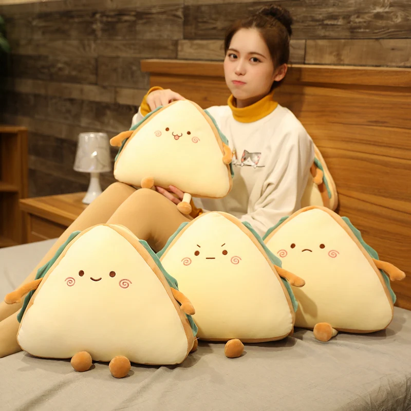 

Simulation Food Sandwich Cake Plush Toy Cute Bread Stuffed Doll Soft Nap Sleep Pillow Sofa Bed Cushion Creative Birthday Gift