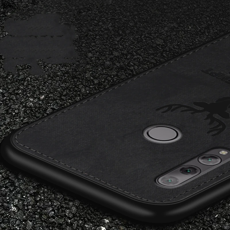 Тканевый чехол с 3D рисунком оленя мягкий магнитный автомобильный для Honor 8A