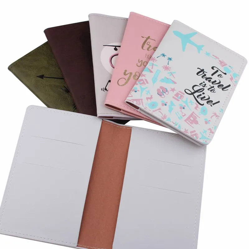 Multifunctional Travel Passport ID Card Cover Holder Case Protector Organizer PU Leather Woman Men Passport Cover