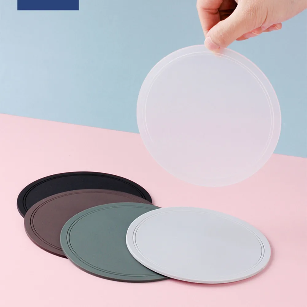 

6 в 1 Набор TPR Coaster с держателем для хранения горячего напитка кофейная чашка коврик чайный коврик обеденный стол теплоизоляционные салфетки