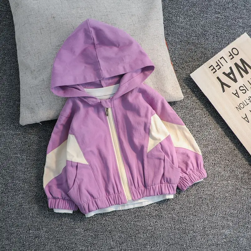 2019 г. Осенний плащ для девочек Детская Свободная верхняя одежда с капюшоном