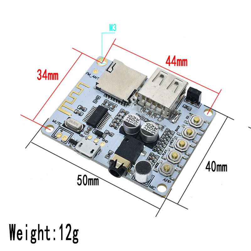 Bluetooth аудио приемник MP3 декодирование USB TF карта плата трансляция выходной