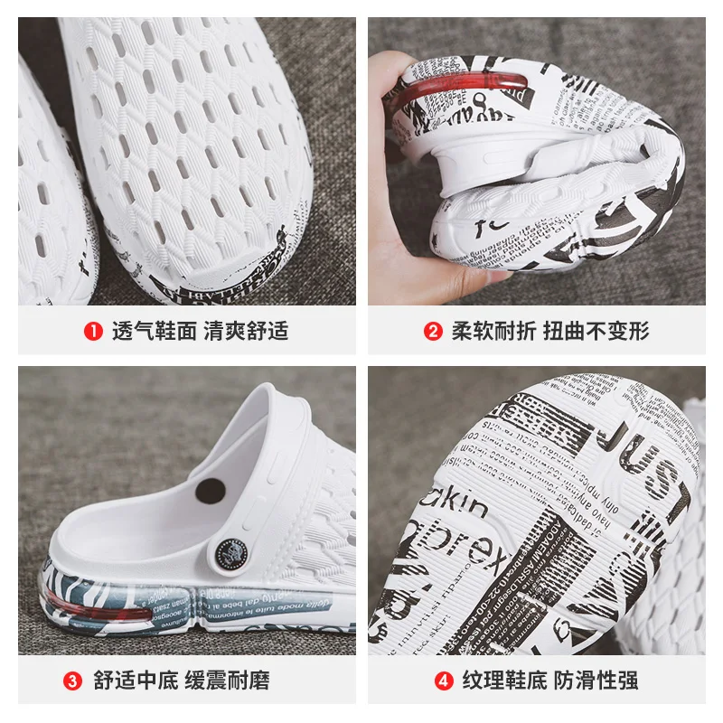 2020 Summer Sandals for Beach Sports Women Men's Slip-on Shoes Slippers Female Male Croc Clogs Crocks Crocse Water Mules D050 | Обувь