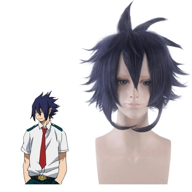 Парик Amajiki Tamaki для косплея моя геройская Академия Boku no Hiro Akademia парики темно синие