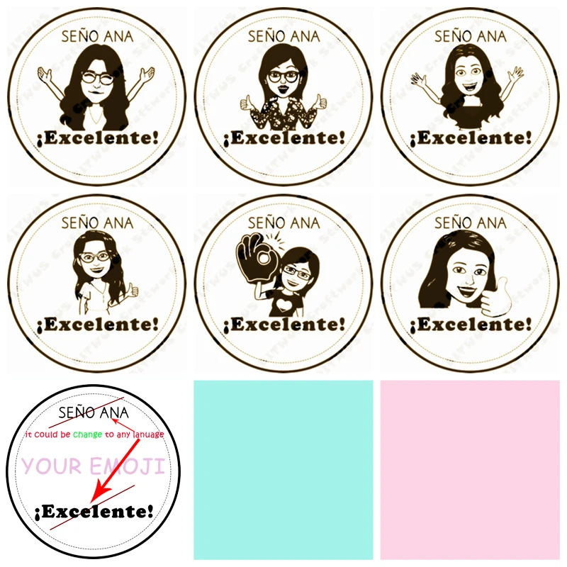 40 мм круглый все lanuage отличная работа подгонянный штамп для самостоятельной