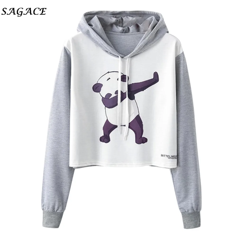 Женская толстовка с капюшоном Sagace весенне-осенний спортивный пуловер длинными