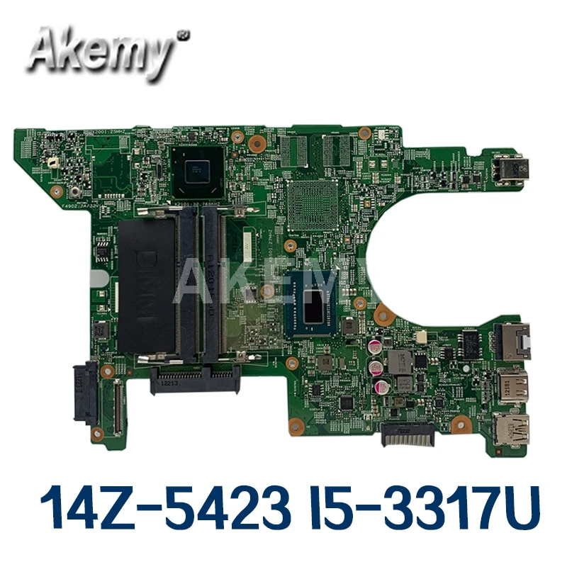 Laptop motherboard For DELL Inspiron 14Z 5423 I5 3317U SR0N8 Mainboard CN 0MRRJR DMB40 11289 1|Материнские платы для