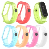 transparent wristband comfortable and soft waterproof sweatproof for xiaomi mi band 56 silicone replacement strap accessories