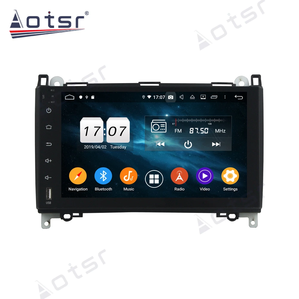 Aotsr Android 10 0 4 + 64 ГБ Автомобильный Радио плеер GPS навигация автомобильный стерео