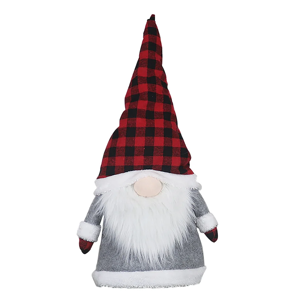 

Украшение для рождественской елки, Безликие украшения для кукол, гном, эльф, лес, для пожилых людей, креативная Милая решетка, плюшевая Искус...