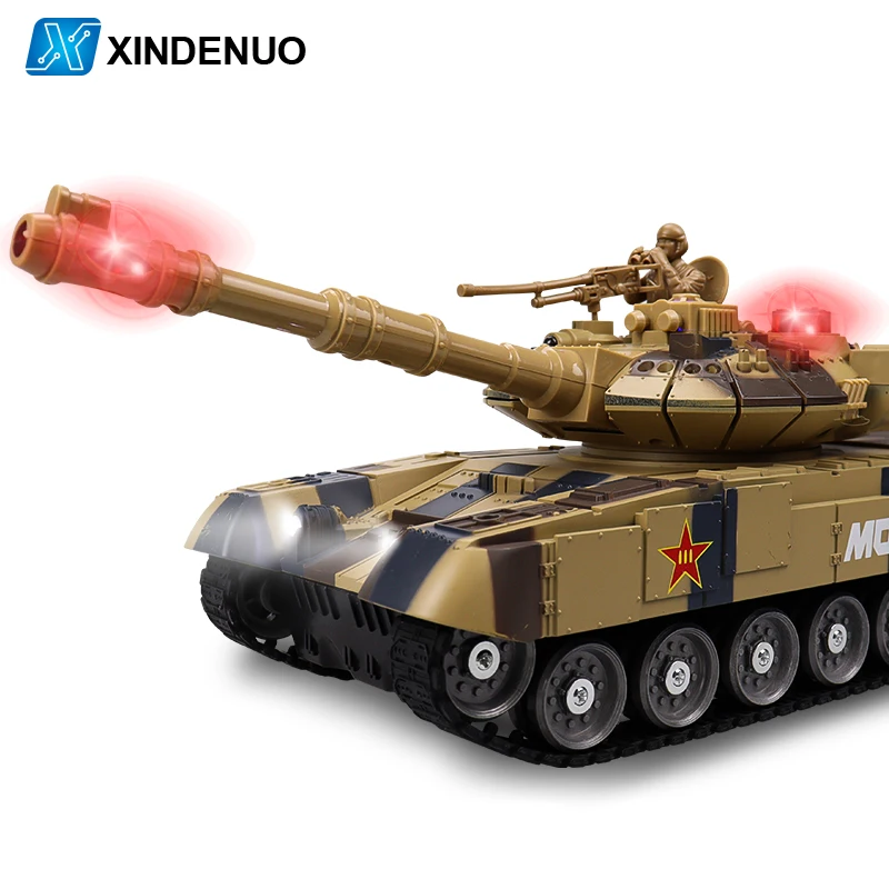rc tank 2.4G radio controlled car with Analog sound lights Infrared battle war Tank Off-road Tracked heng long Toys for boy gift | Игрушки и