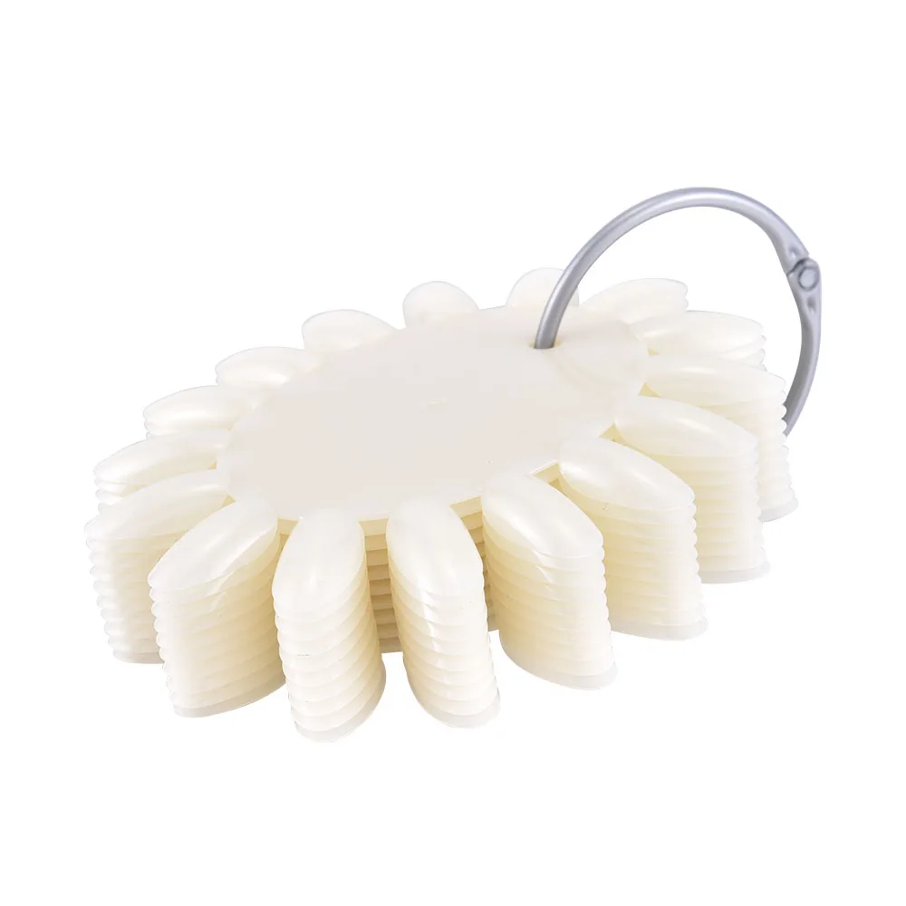 40/160 Типсы цветная карточка искусственные ногти овальной формы прозрачный