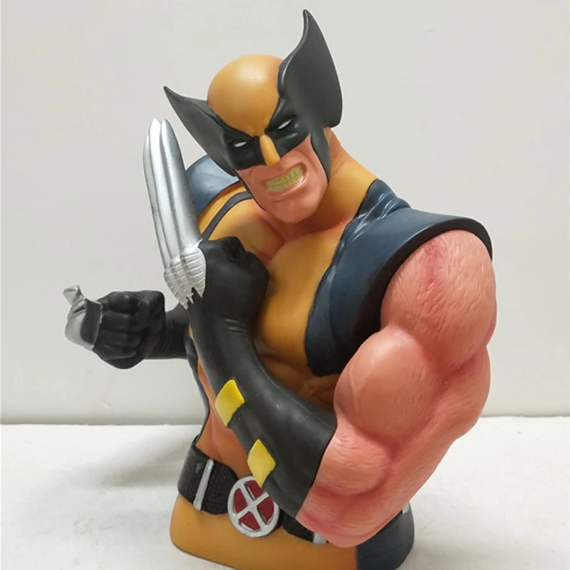 Disney Marvel Wolverine Piggy Bank X-Men Avengers Half-Length Decoration Resin Creative Model For Children | Игрушки и хобби