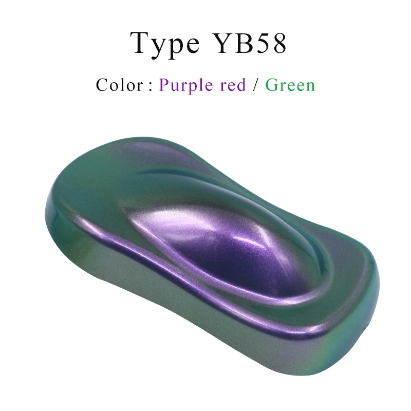 

YB58 Chameleon Pigments Acrylic Paint Powder Coating Chameleon Dye for Cars Arts Crafts Nails Chrome
