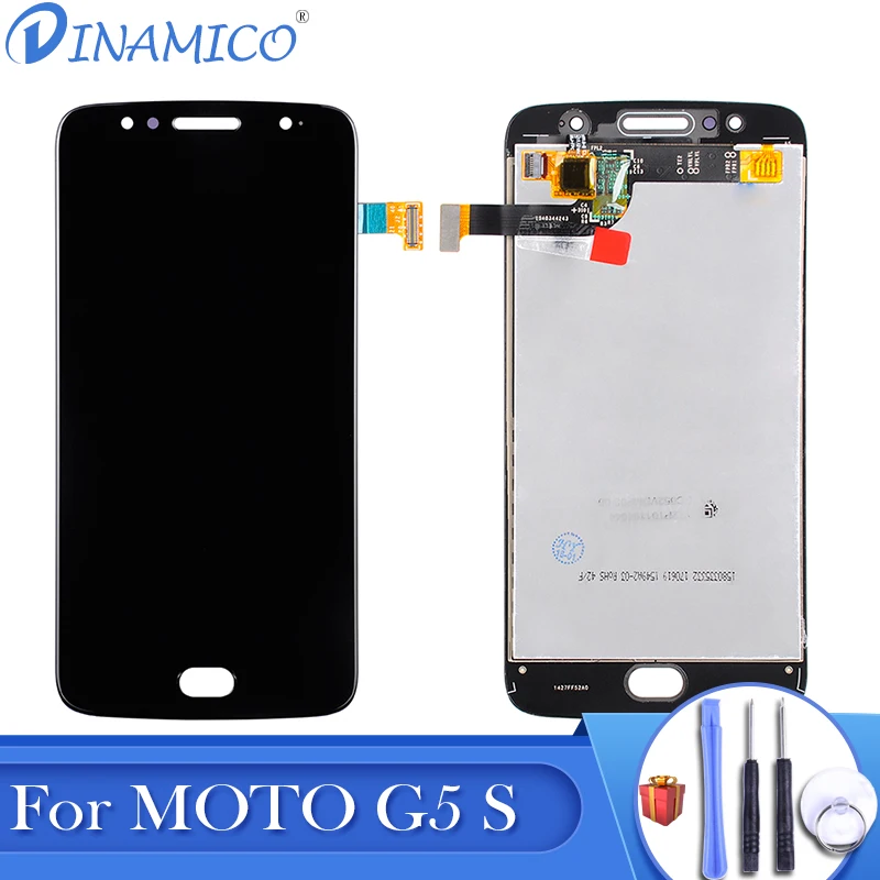 Dinamico ЖК-дисплей для MotoRola G5S с кодирующий преобразователь сенсорного экрана в сборе для Moto XT1793 XT1794 XT1795 XT1792 дисплей 5,2 дюймов