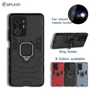 shockproof case for xiaomi 11t pro xiaomi 11 lite 5g ne mi 11 pro ultra armor back cover hard casing with ring holder free global shipping
