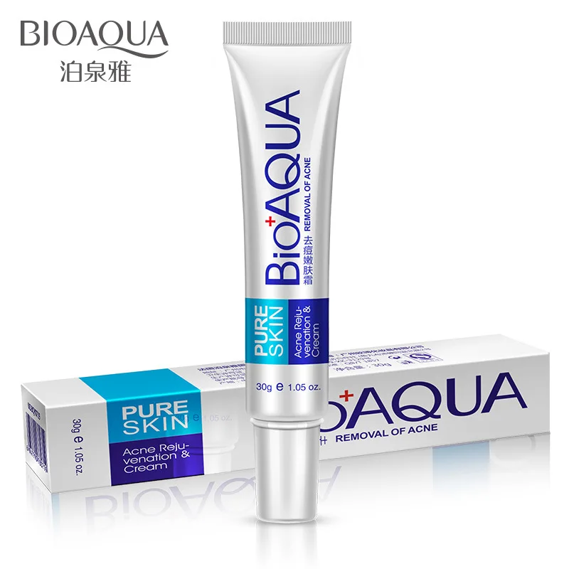 

Bioaqua Acne Treatment Blackhead Remova Anti Acne Cream Oil Control Shrink Pores Acne Scar Remove Face Care Whitening 30g