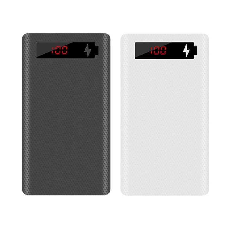 

L6 LCD Display DIY 6x18650 Battery Case Power Bank Shell Portable External Box Without Battery Powerbank Protector