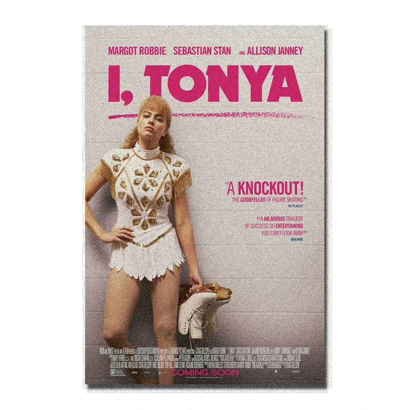 

J0157 I Tonya Movie Wall Sticker Silk Poster Art Light Canvas Home Decoration