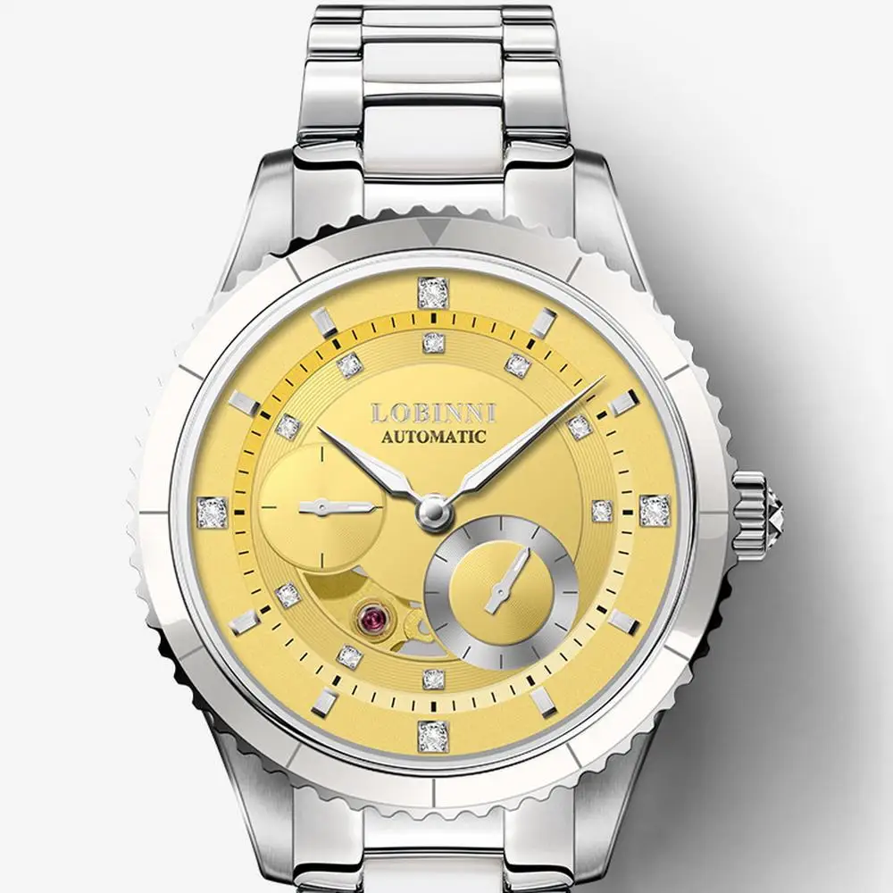 Часы наручные LOBINN женские Автоматические Роскошные водонепроницаемые
